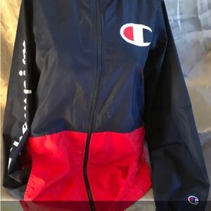Champion Windbreaker jacket With hood -Unisex- (L)